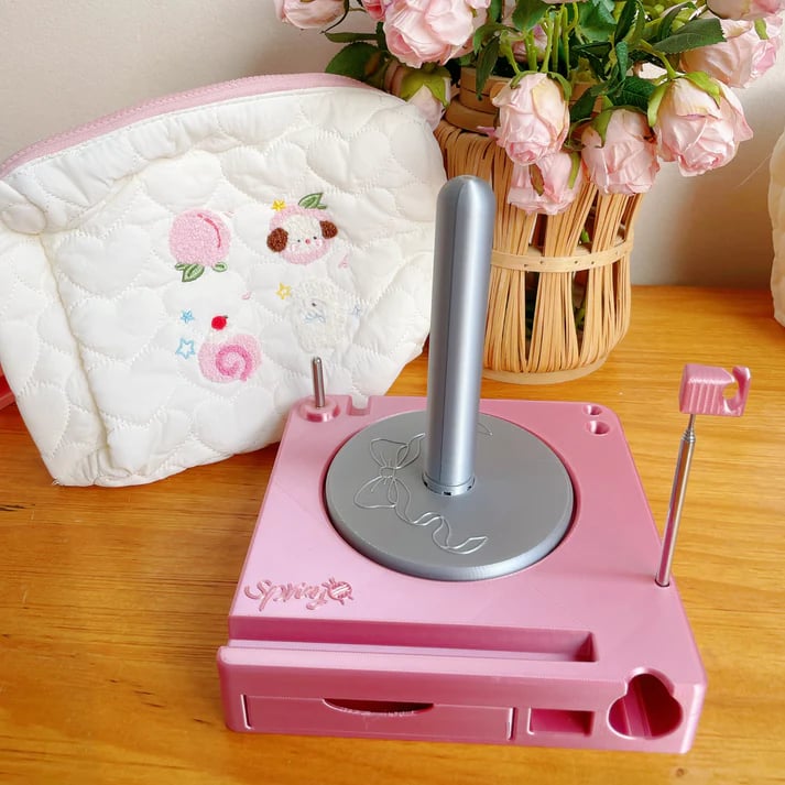 💜Hot Sale 49% OFF - Shiny Portable Multi-Functional Yarn Spool Box ✨