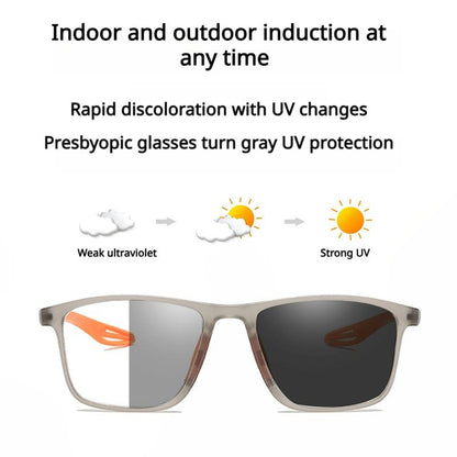 Frameless Progressive Reading Glasses – Multi-Focus Vision with Blue Light Protection for Men & Women
