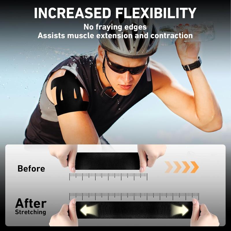 LANQIO Kinesiology Tape for Shoulder Pain Relief – Pre-Cut, Waterproof, Breathable, and Elastic Tape for Sports & Muscle Support
